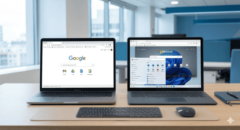 Comparativa Google Workspace vs Microsoft 365 para pymes
