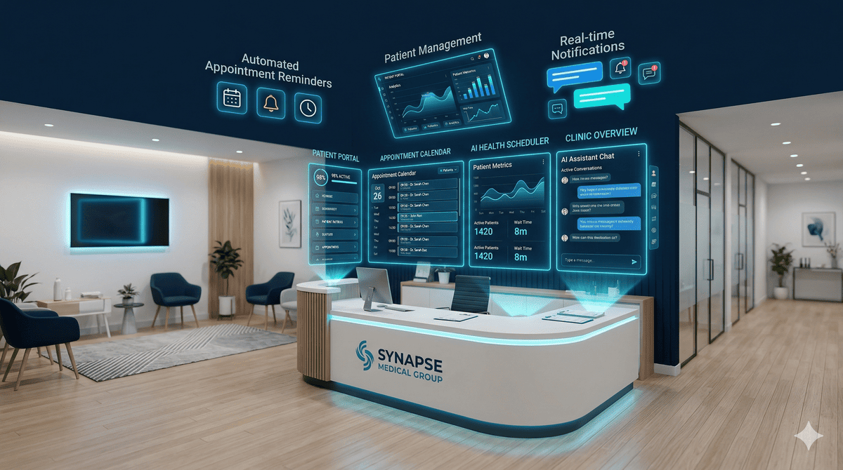 Automatización con inteligencia artificial en clínicas y centros de salud en Barcelona