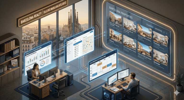 Automatización con IA en agencias inmobiliarias de Barcelona — gestión de leads y procesos