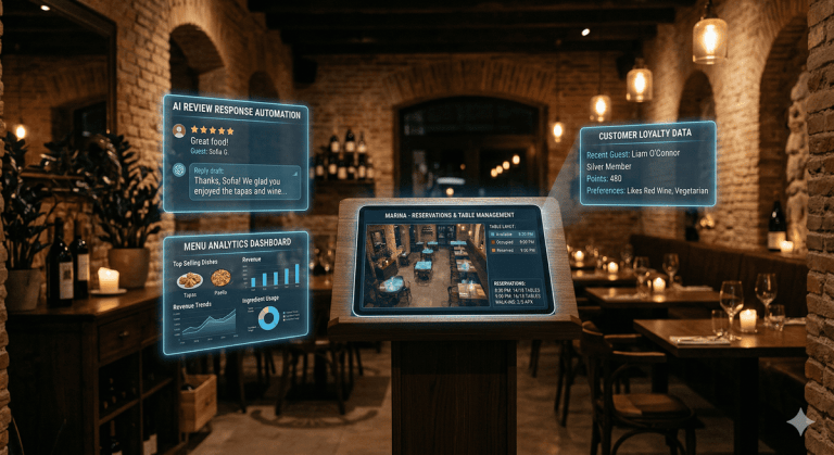Automatización con IA en restaurantes de Barcelona — gestión de reservas y reseñas