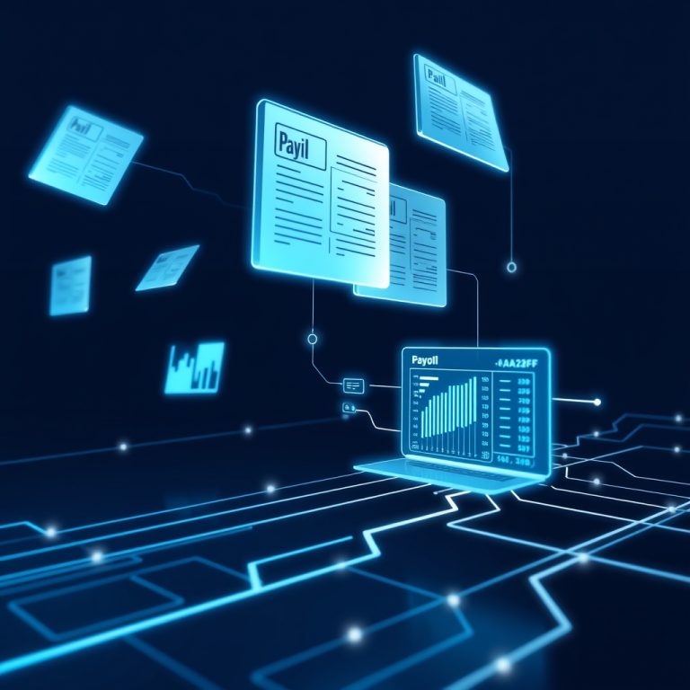 Panel digital con automatización de nóminas y contratos mediante IA para asesorías laborales