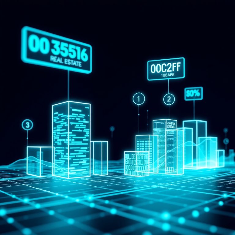 Diagrama conceptual de IA para inmobiliarias mostrando flujos de datos y cualificación de leads en tiempo real