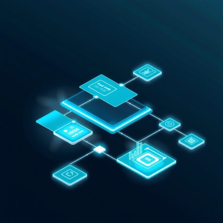 Diagrama conceptual de digitalización de procesos en asesorías con flujos de automatización por fases